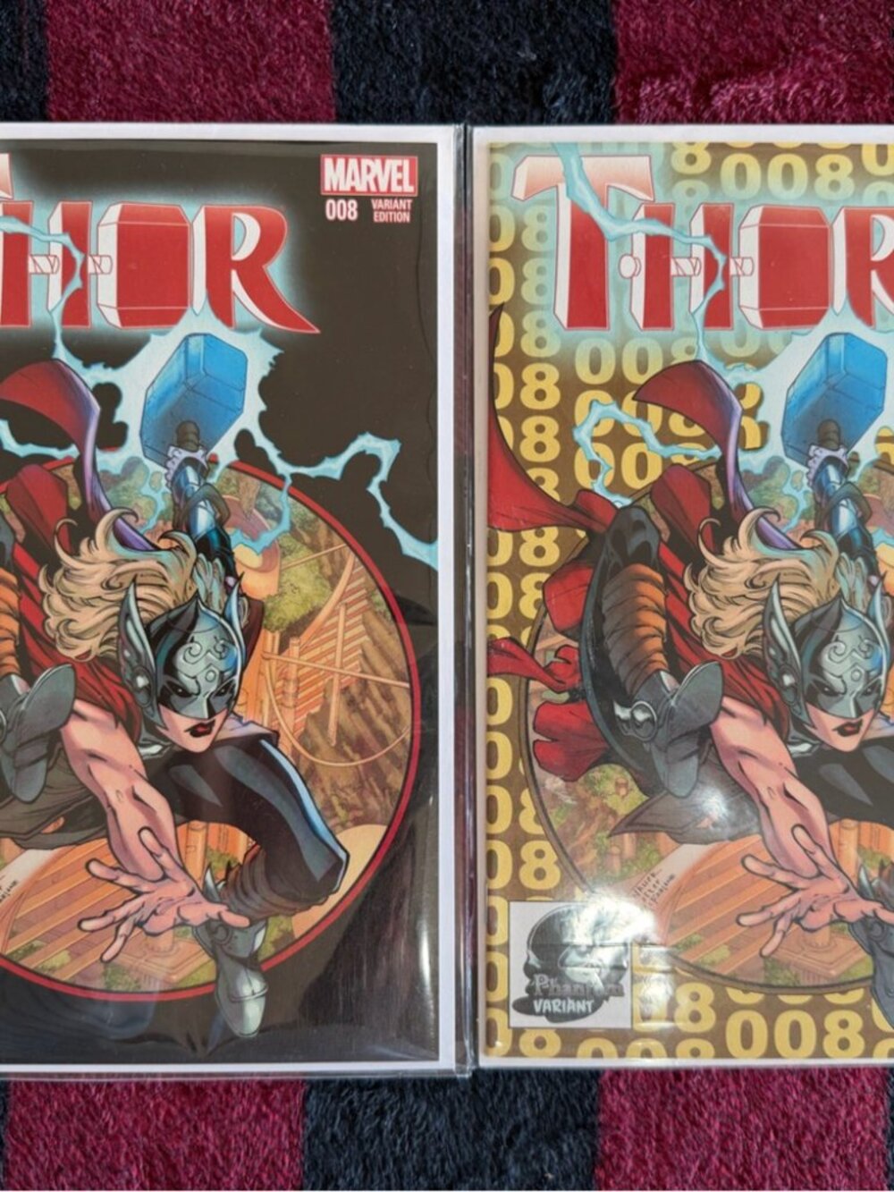 Marvel Thor Comic Cover - Red, Blue, Black